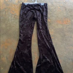 velvet dress bell bottoms